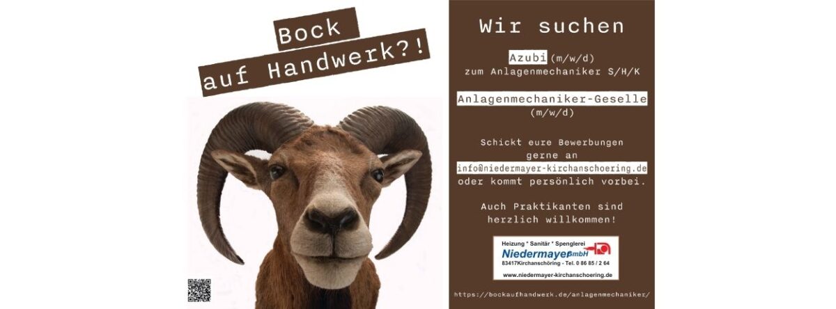 Azubi Anlagenmechaniker gesucht